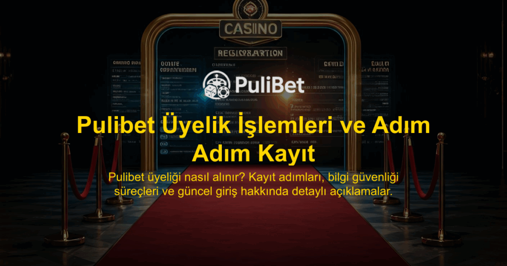 Pulibet Üyelik İşlemleri ve Adım Adım Kayıt